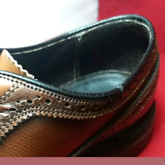 Florsheim VTG Pebbled Longwing Wingtip Oxfords sz8 main image 4